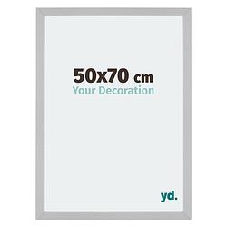 Foto van Fotolijst 50x70cm zilver mat mdf mura