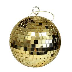 Foto van Othmar decorations disco kerstballen - goud - 15 cm - kunststof - kerstbal