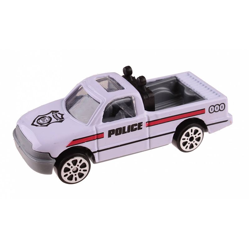 Foto van Lg-imports schaalmodel patrol police pickup 7 cm wit