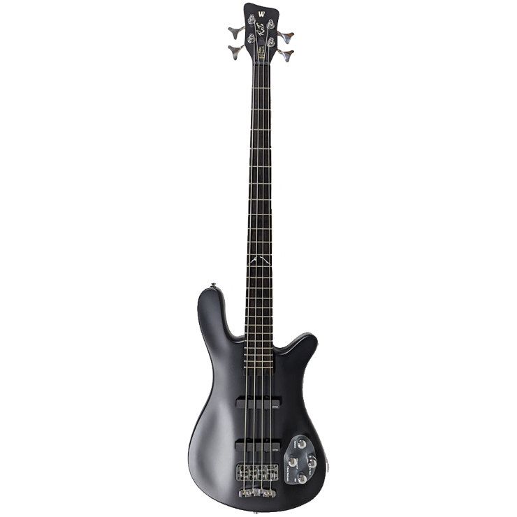 Foto van Warwick rockbass artist line robert trujillo solid black satin elektrische basgitaar