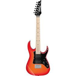 Foto van Ibanez grgm21m mikro orange burst 3/4 elektrische gitaar