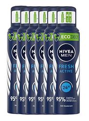 Foto van Nivea men ecodeo fresh active deodorant spray voordeelverpakking