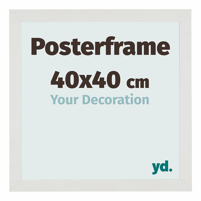 Foto van Posterlijst 40x40cm wit mat mdf