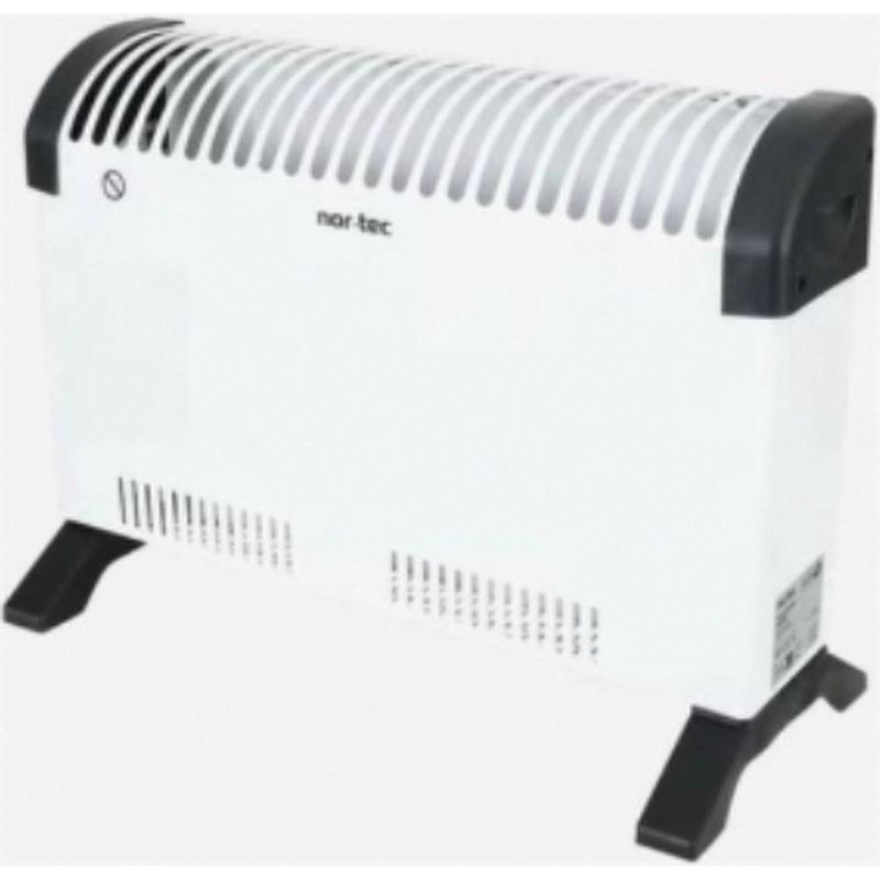 Foto van Nor tec elektrische convector kachel 750 / 1250 / 2000 watt - verstelbare thermostaat- wit