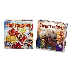 Foto van Spellenbundel - 2 stuks - stef stuntpiloot & ticket to ride usa