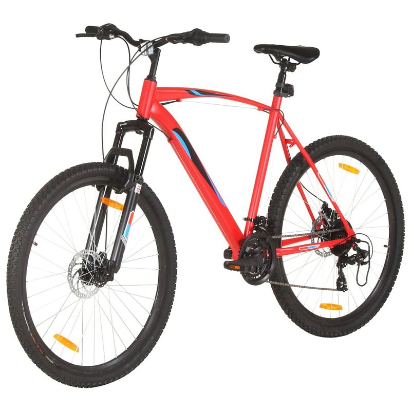 Foto van The living store mountainbike - 29 inch - staal frame - verende voorvork - aluminium velgen - 21 versnellingen