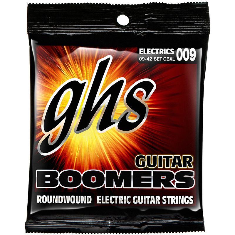 Foto van Ghs gbxl boomers extra light snarenset voor elektrische gitaar