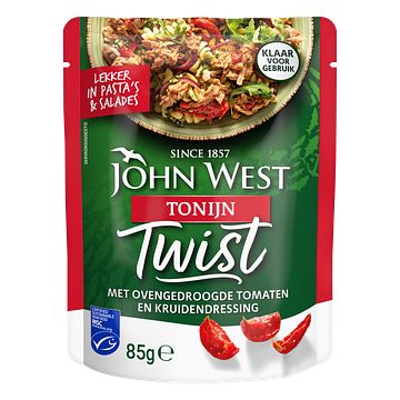 Foto van John west tonijn twist met ovengedroogde tomaten en kruidendressing msc 85g bij jumbo