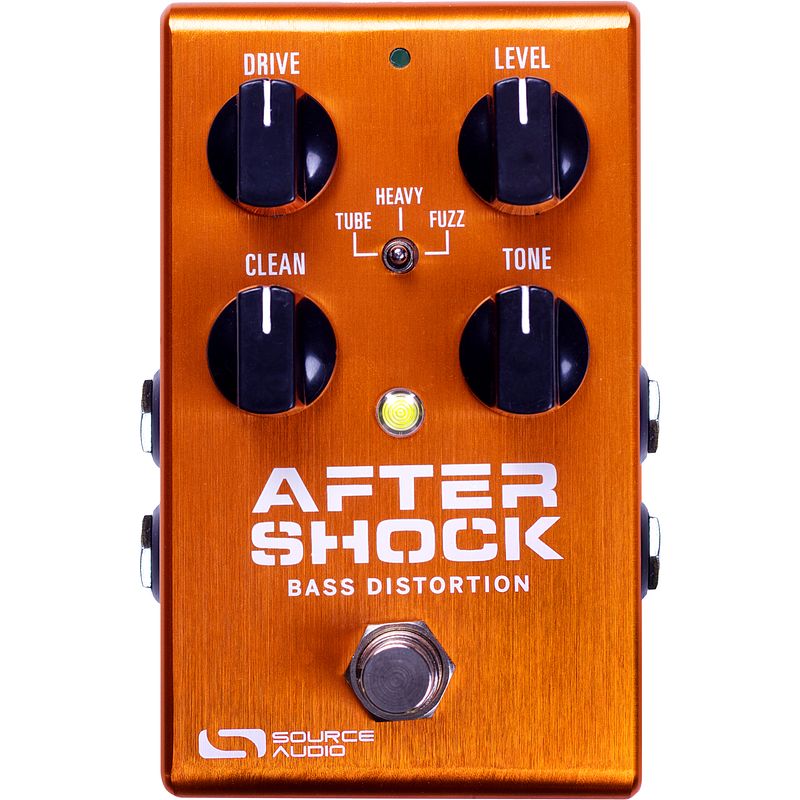 Foto van Source audio aftershock bass distortion effect pedaal