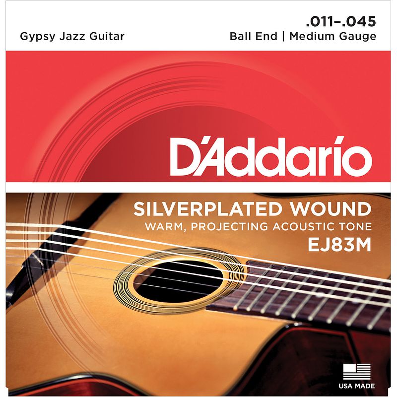 Foto van D'saddario ej83m snarenset voor gypsy gitaar