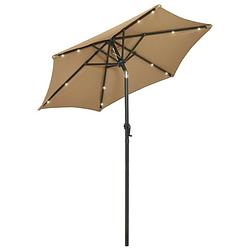 Foto van The living store parasol - the living store - tuinmeubelen - 200 x 211 cm - kantelbaar - uv-bescherming - draagbaar -