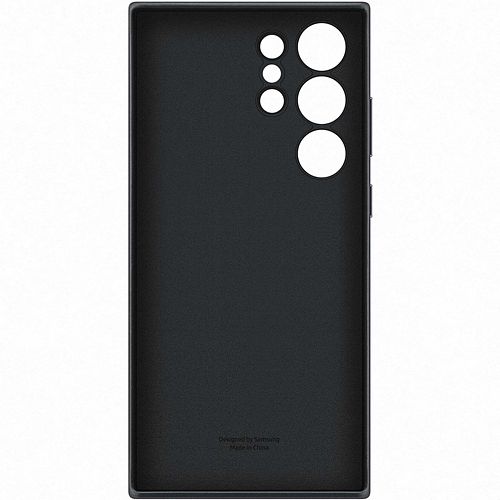 Foto van Samsung galaxy s23 ultra back cover leer zwart