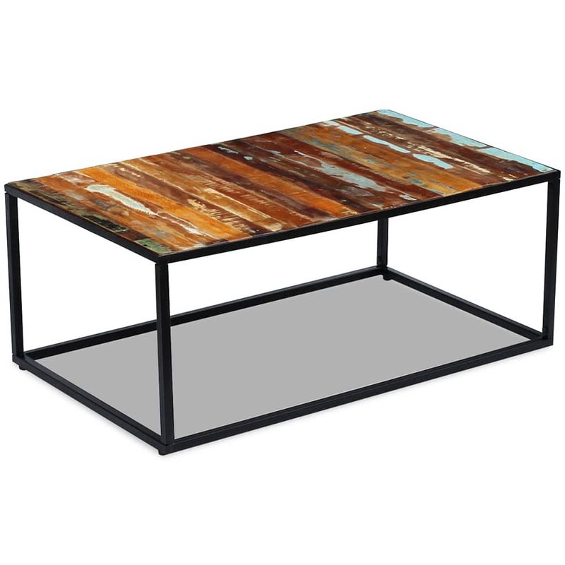 Foto van Vidaxl salontafel massief gerecycled hout 100x60x40 cm