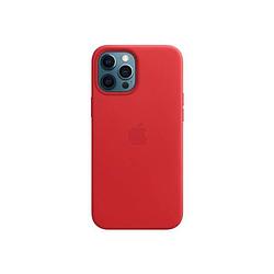Foto van Apple iphone 12 pro max leren hoesje met magsafe - (product) rood