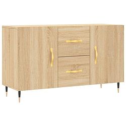 Foto van Infiori dressoir 100x36x60 cm bewerkt hout sonoma eikenkleurig