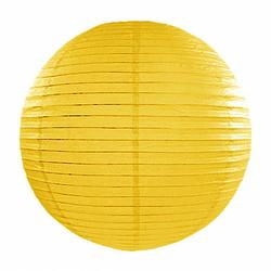 Foto van Luxe bol vorm lampion geel 35 cm - feestlampionnen