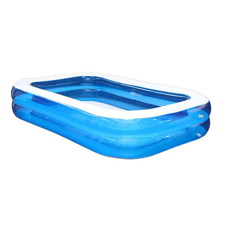 Foto van Opblaasbare zwembad - blauw - 211 x 132 x 46 cm