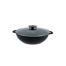 Foto van Edënbërg stonetec line - luxe wokpan - ø 32 cm - 5.5l - 3-laags anti-aanbaklaag