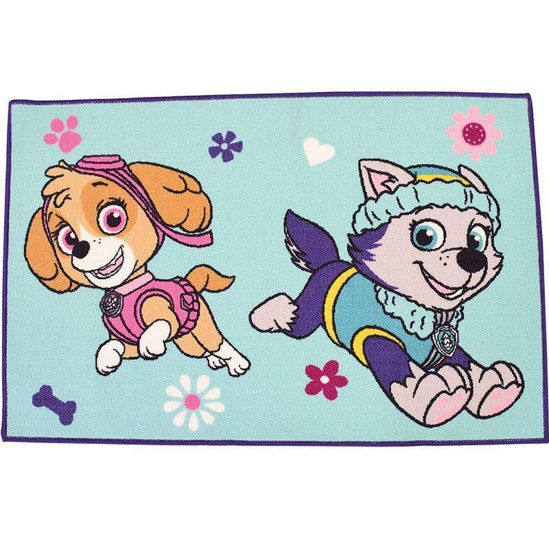 Foto van Paw patrol vloerkleed girl - 80 x 120 cm - polyester