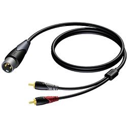 Foto van Procab cla703 classic 1x xlr - 2x rca verloopkabel 1.5m