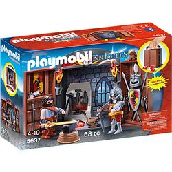 Foto van Playmobil knights speelbox ridder en smid 5637