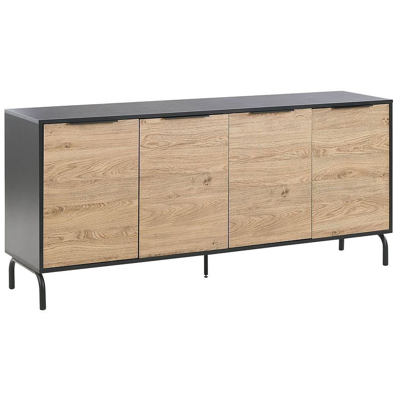 Foto van Beliani arkley - sideboard-zwart-vezelplaat