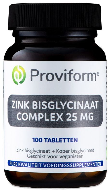 Foto van Proviform zink bisglycinaat complex 25mg tabletten 100st