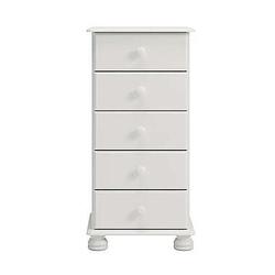 Foto van Kast richmond 5 lades - wit - 89,9x44,1x38,3 cm - leen bakker