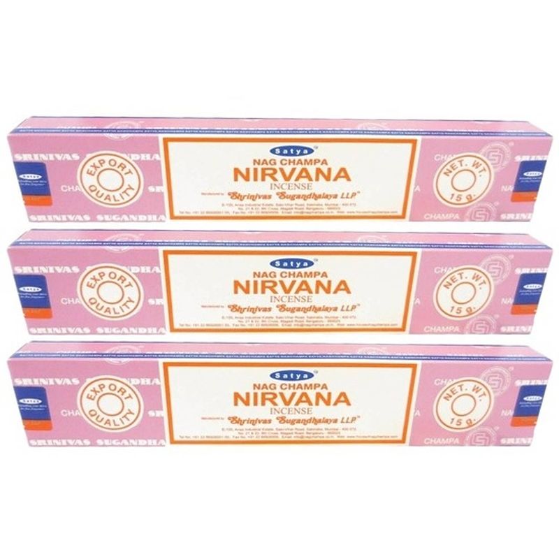 Foto van 3x nag champa wierook nirvana 15 gram - wierookstokjes