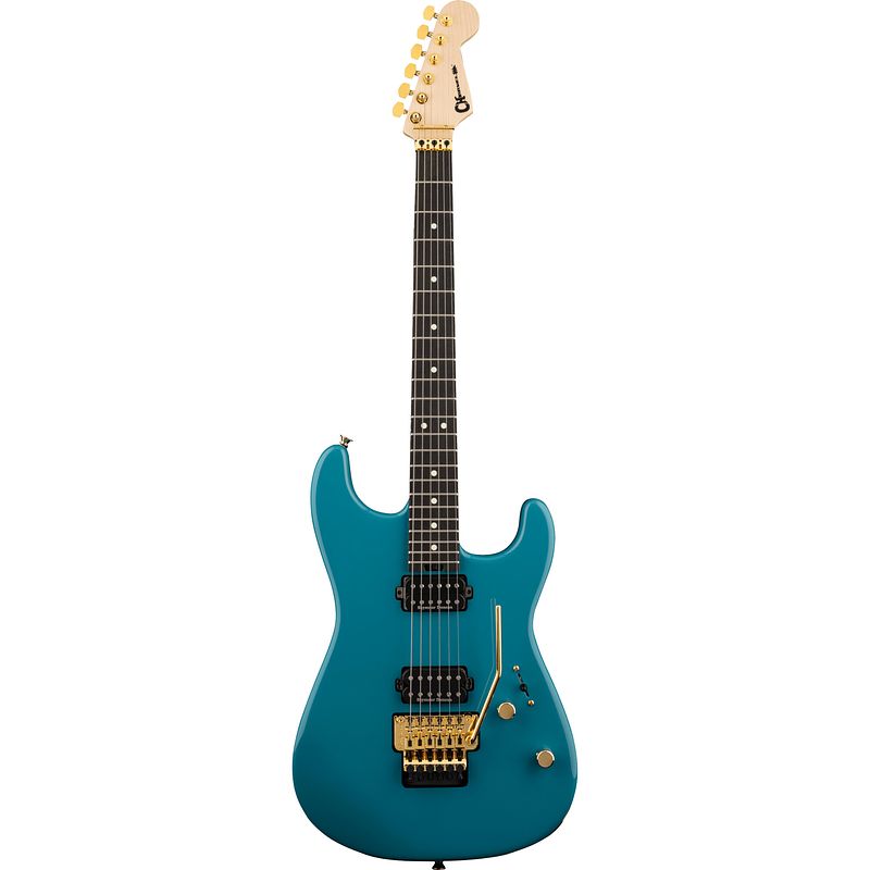 Foto van Charvel pro-mod san dimas style 1 hh fr e miami blue elektrische gitaar