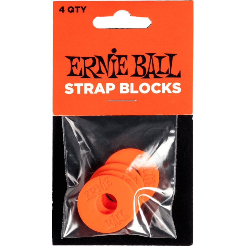 Foto van Ernie ball 5620 strap blocks red (4 stuks)