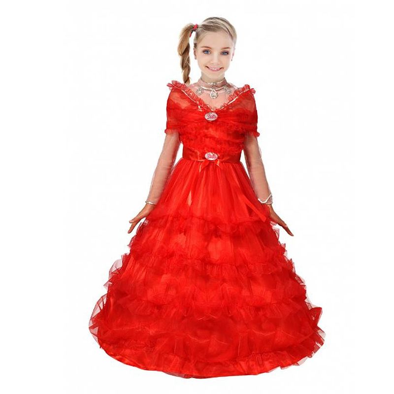 Foto van Ciao s.r.l kostuum barbie spaanse jurk polyester rood