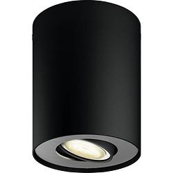Foto van Philips lighting hue led-plafondspots 871951433852400 hue white amb. pillar spot 1 flg. schwarz 350lm erweiterung gu10 5 w