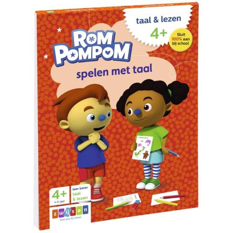 Foto van Rompompom spelen met taal / 4+ 4-6 jaar -