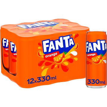 Foto van Fanta orange blik 12 x 0, 33l bij jumbo