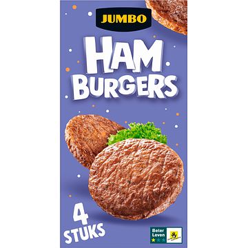 Foto van Jumbo hamburgers de originele 4 stuks 280g