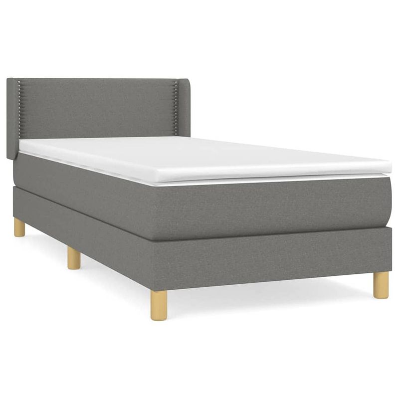 Foto van The living store boxspringbed - bed met hoofdbord - pocketvering matras - middelharde ondersteuning - huidvriendelijk