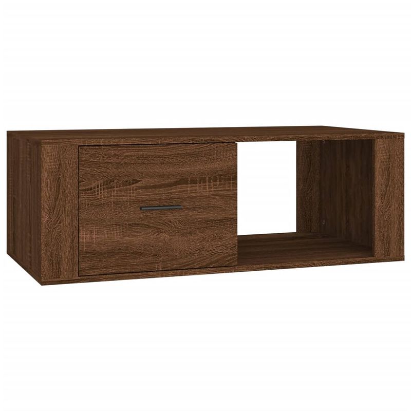 Foto van The living store salontafel - functioneel - bruineiken - 100 x 50.5 x 35 cm