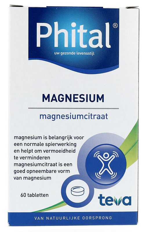 Foto van Phital magnesium tabletten 60st