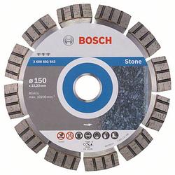 Foto van Bosch accessories 2608602643 bosch power tools diamanten doorslijpschijf diameter 150 mm binnendiameter 22.23 mm 1 stuk(s)