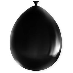 Foto van Paper dreams ballonnen metallic 18,5 cm latex zwart 8 stuks