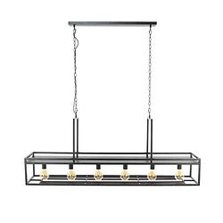 Foto van Hoyz collection - hanglamp 6l decorate - charcoal