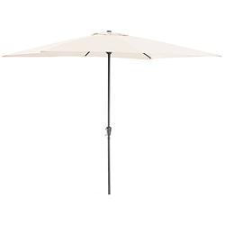 Foto van Acaza staande parasol in aluminium - 200x300 cm - gebroken wit