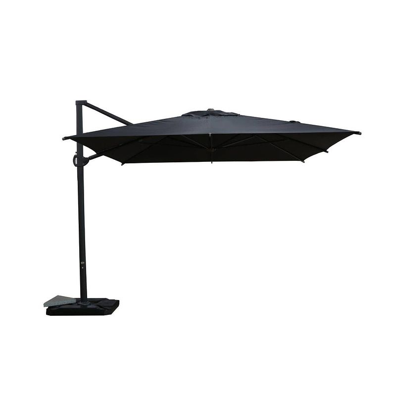 Foto van Sorara® roma zweefparasol 300 x 400 cm grijs