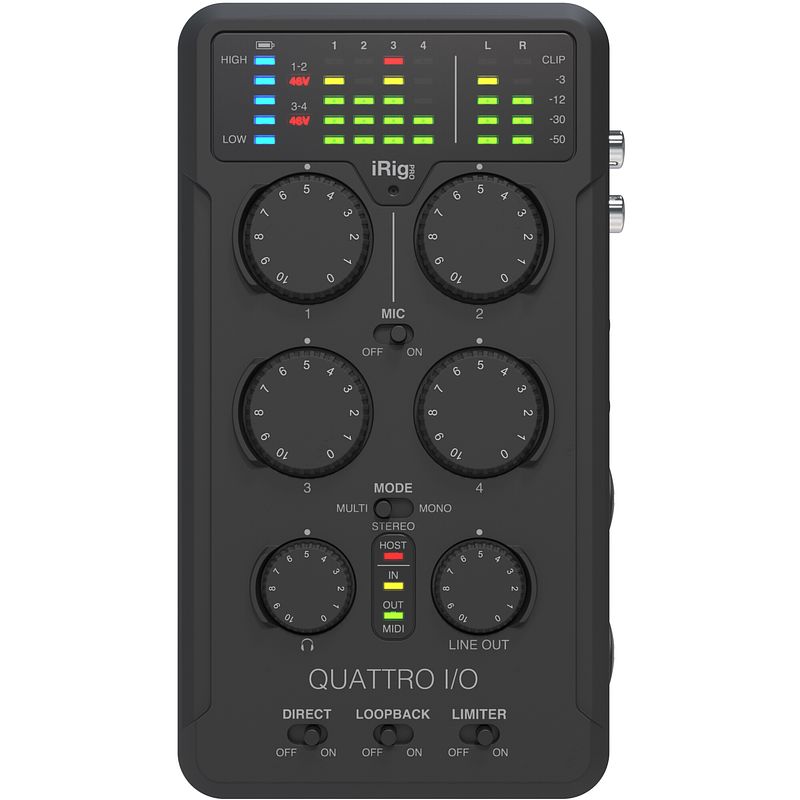 Foto van Ik multimedia irig pro quattro i/o audio en midi interface