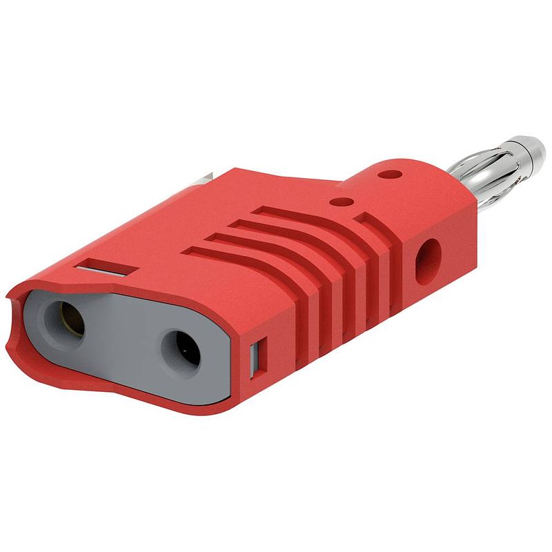 Foto van Electro pjp 1087-cd1-r banaanstekker stekker, recht stift-ø: 4 mm rood 1 stuk(s)