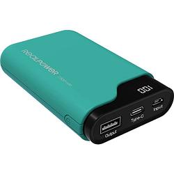 Foto van Realpower pb-7500c powerbank 7500 mah li-ion groen