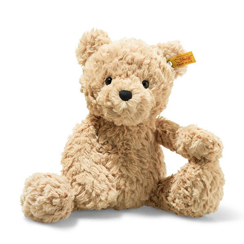 Foto van Steiff knuffel soft cuddly friends teddybeer jimmy, lichtbruin