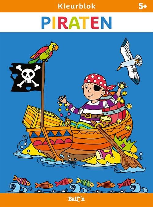 Foto van Kleurblok piraten - paperback (9789403217628)