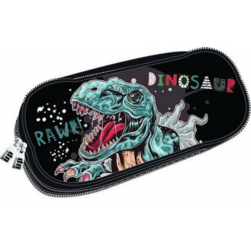 Foto van Dinosaurs etui dinosaur junior 23 x 10 cm polyester zwart